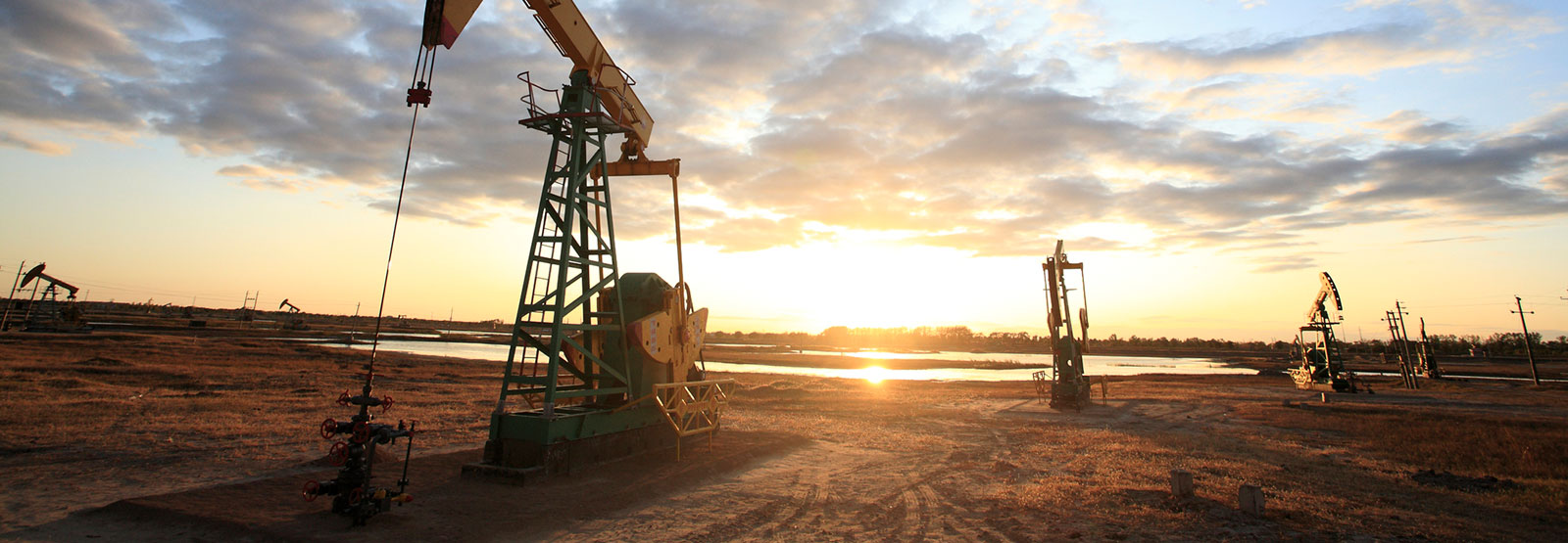 The Daqing Oil Field and machinery.